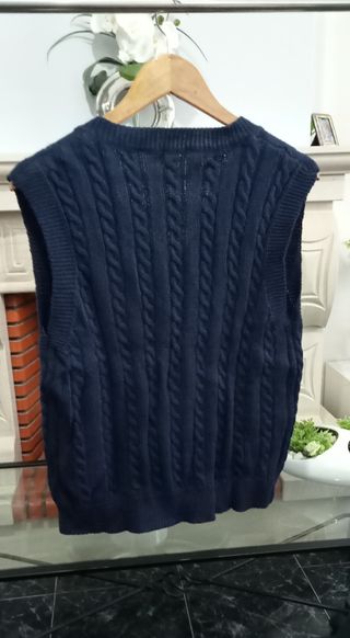 Camisola com gola em V da Shein