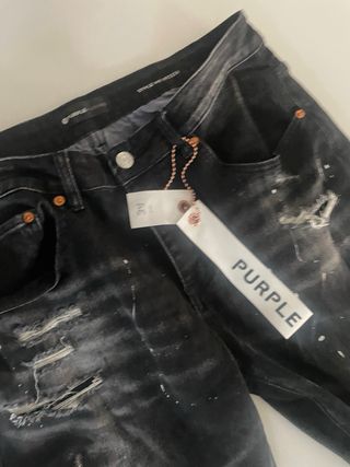 Jeans Purple Brand neri strappati