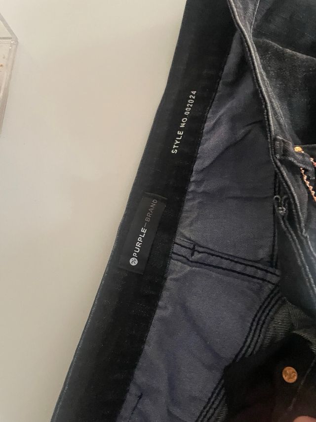 Jeans Purple Brand neri strappati