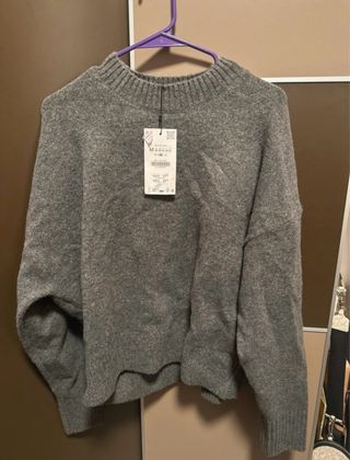 Jersey Zara Gris Talla M