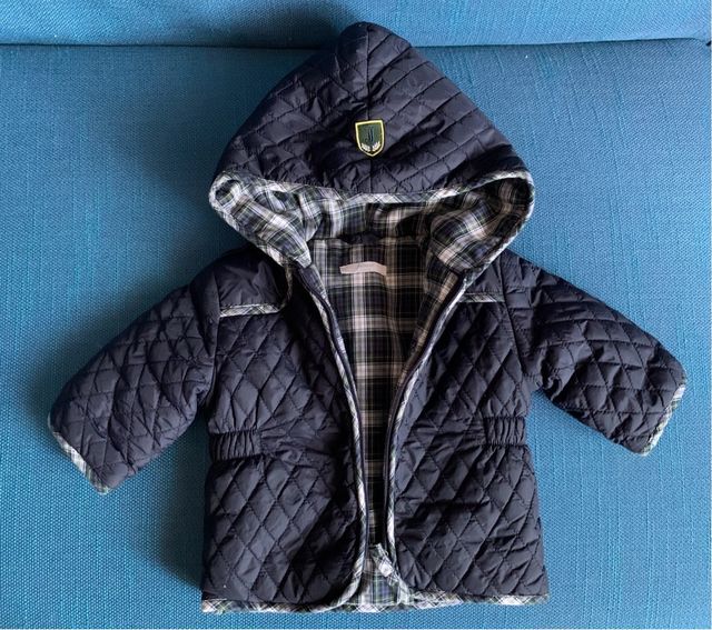 Giubbotto Jacadi blu trapuntato 3 mesi