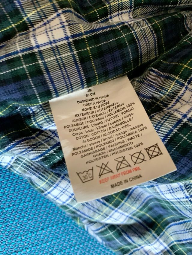 Giubbotto Jacadi blu trapuntato 3 mesi