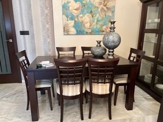 Mesa comedor extensible madera