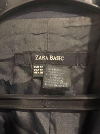 Americana Zara Basic azul T.M