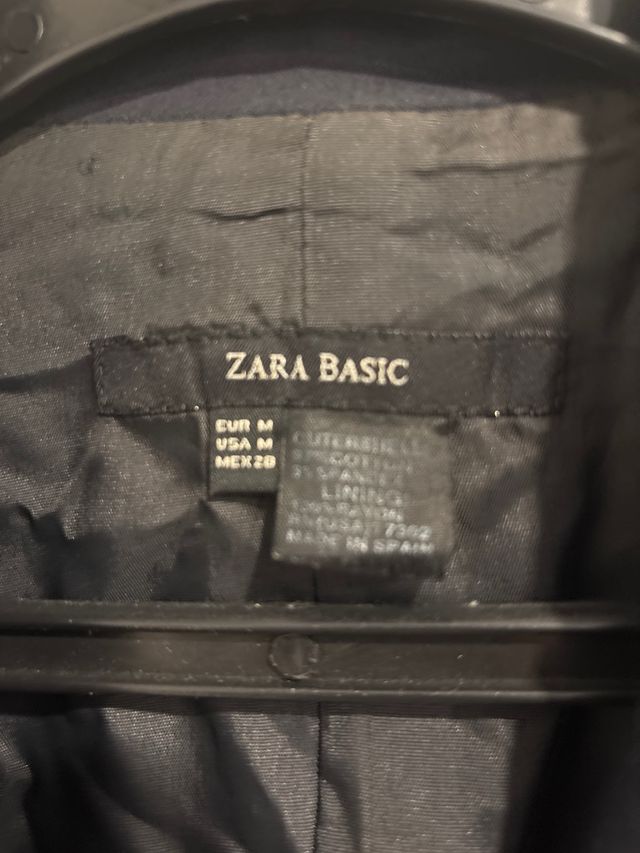 Americana Zara Basic azul T.M