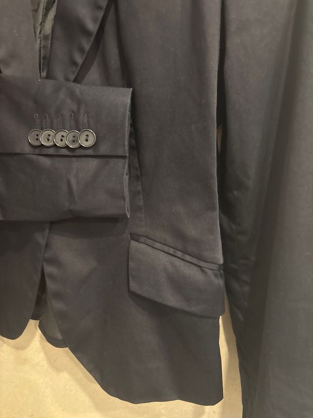 Americana Zara Basic azul T.M