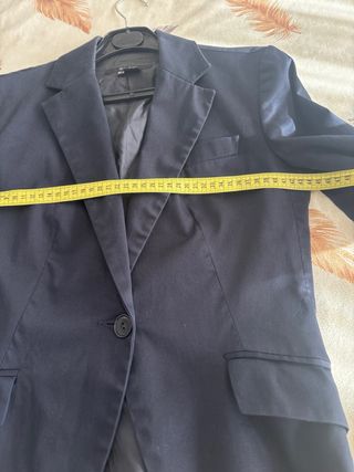 Americana Zara Basic azul T.M