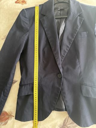 Americana Zara Basic azul T.M