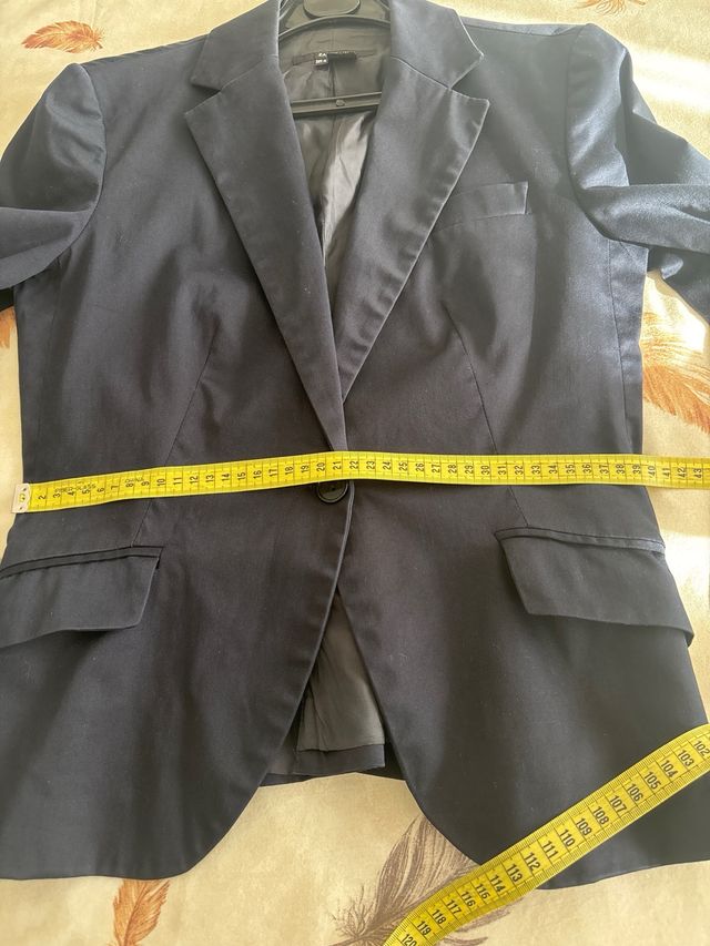 Americana Zara Basic azul T.M