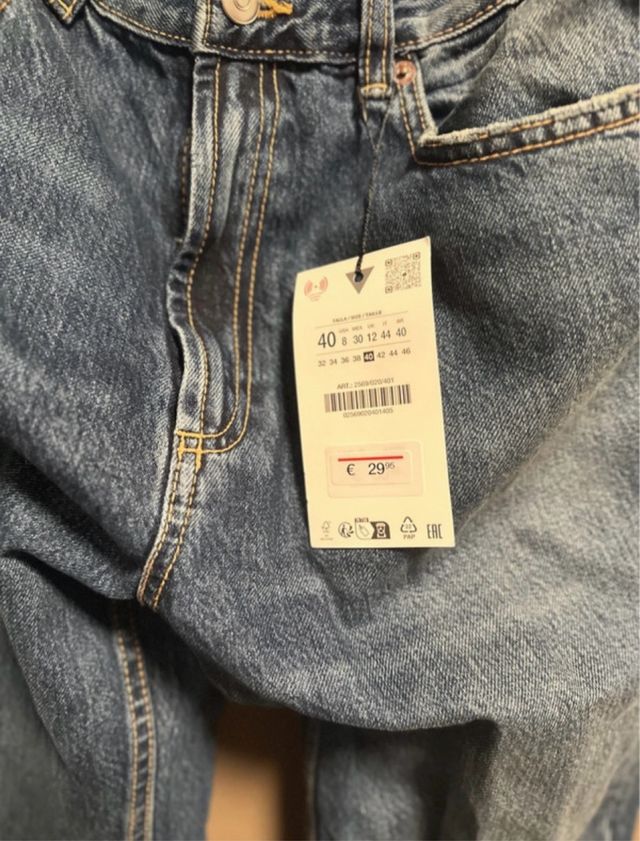 Jeans Zara ampi
