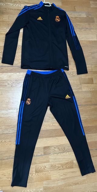 Chándal Real Madrid Adidas Negro y Azul