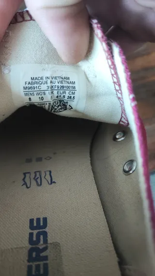 Converse Talla 41.5 granate