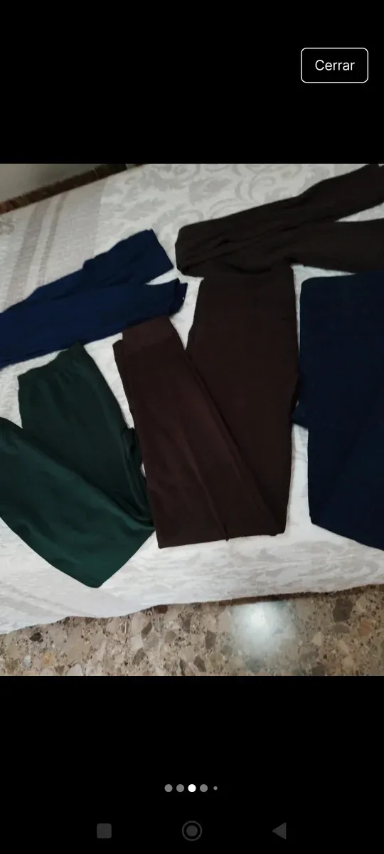 Lote 5 leggings calentitos talla L