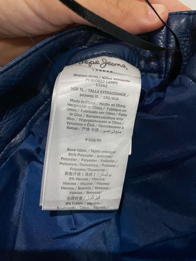 Minifalda  azul marino de Pepe Jeans