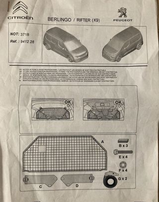 Reja para perros Rifter, Berlingo, Combo