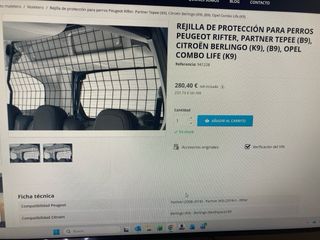 Reja para perros Rifter, Berlingo, Combo