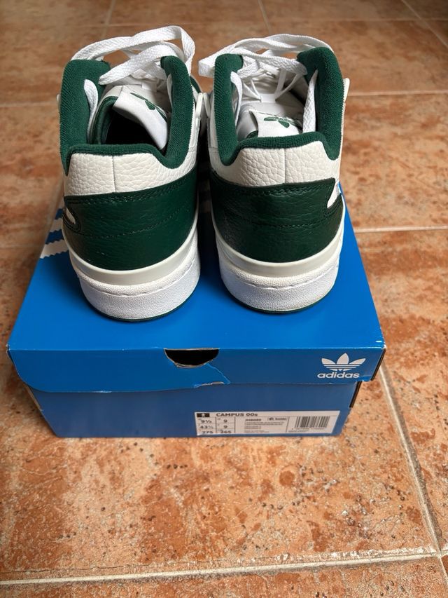 Adidas Forum Blancas y Verdes 42 2/3
