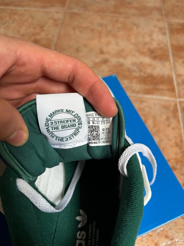 Adidas Forum Blancas y Verdes 42 2/3