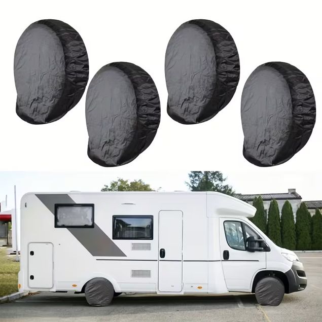 4 Fundas Protectoras Ruedas Autocaravana Camper