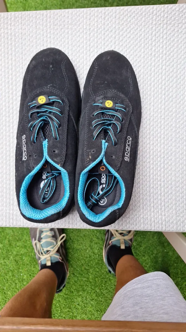 Botas seguridad Sparco N44 negras y azules