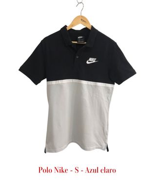 Polo Nike Negro y Blanca Talla S