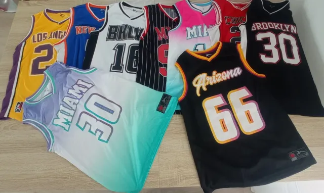 Lote 9 Camisetas de baloncesto tirantes