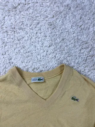 ¡¡OFERTA!! Talla L Jersey Lacoste Vintage Amarillo