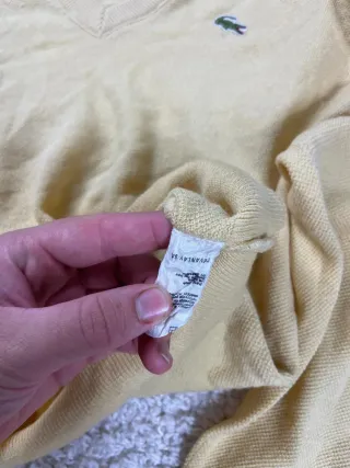 ¡¡OFERTA!! Talla L Jersey Lacoste Vintage Amarillo