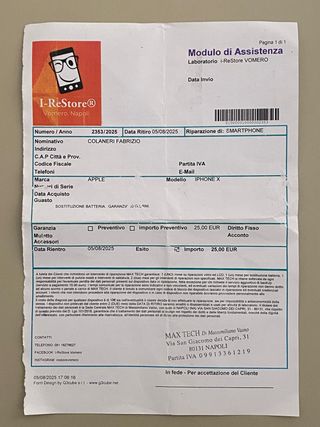 iPhone X 256 GB Nero