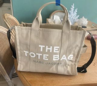 Bolso Tote Marc Jacobs Beige Negro