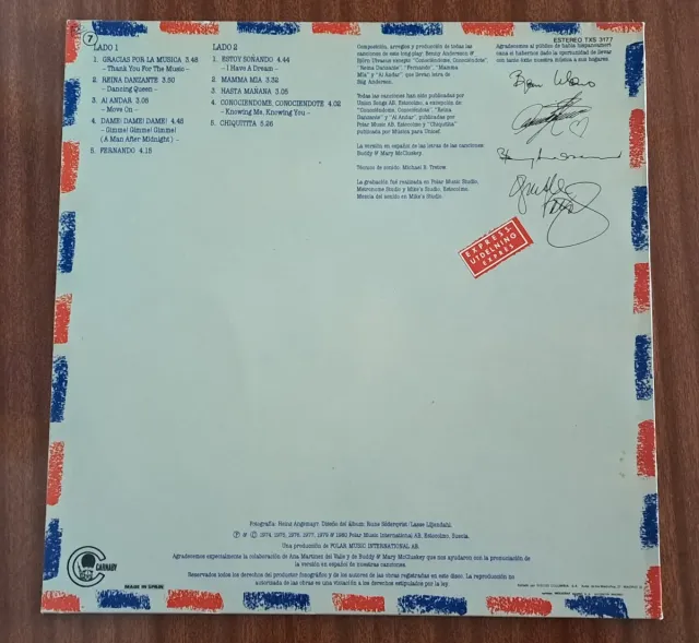 Vinilo ABBA - Gracias Por La Música