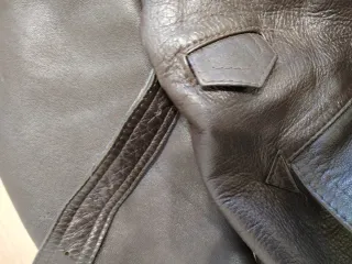 Chaquetón Cuero Vintage Marrón