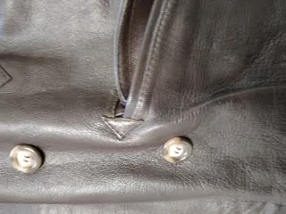 Chaquetón Cuero Vintage Marrón