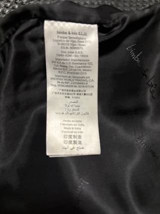 Cazadora Bimba y Lola Negra Cuero