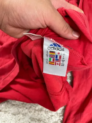 ¡¡OFERTA! Talla S Camiseta Adidas Roja Manga Larga