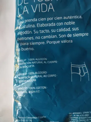 Calzoncillos Abanderado Hombre Blancos