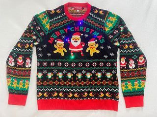 Suéter Navidad Jersey Con Luces Unisex Festivo