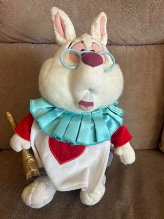 Peluche Bianconiglio Alice nel paese delle meravig