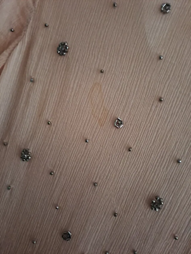 Blusa Seta Beige Oro Corallini Ricami