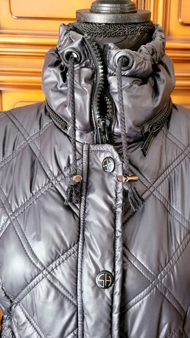 Piumino Silvian Heach nero trapuntato