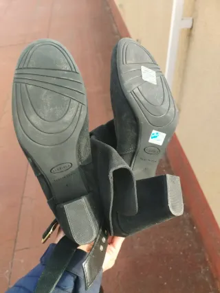 Botines tacón negros talla 41