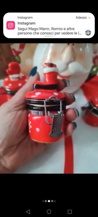 Set Natalizio Ceramica e Vetro