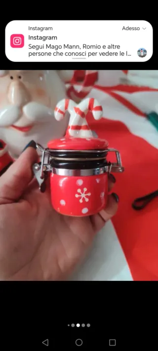 Set Natalizio Ceramica e Vetro