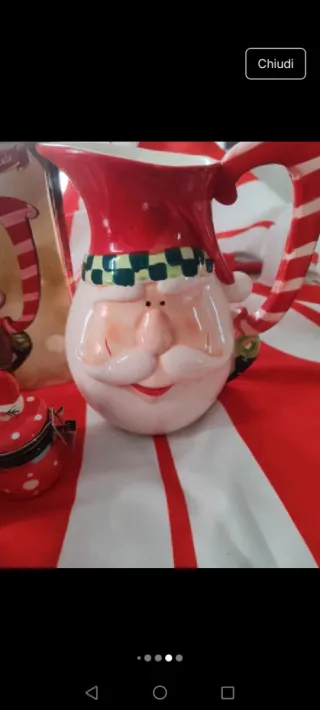 Set Natalizio Ceramica e Vetro