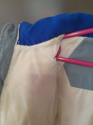 Cazadora de plumón azul/gris