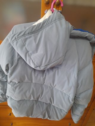 Cazadora de plumón azul/gris