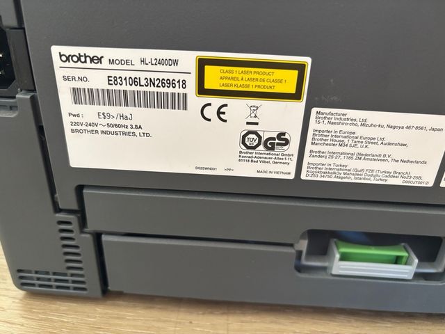 Impresora Brother HL-L2400DW Gris