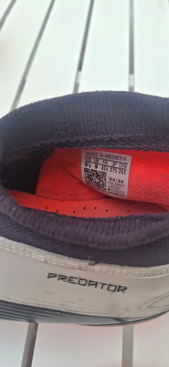 Zapatillas Fútbol Adidas Predator Talla 42.5