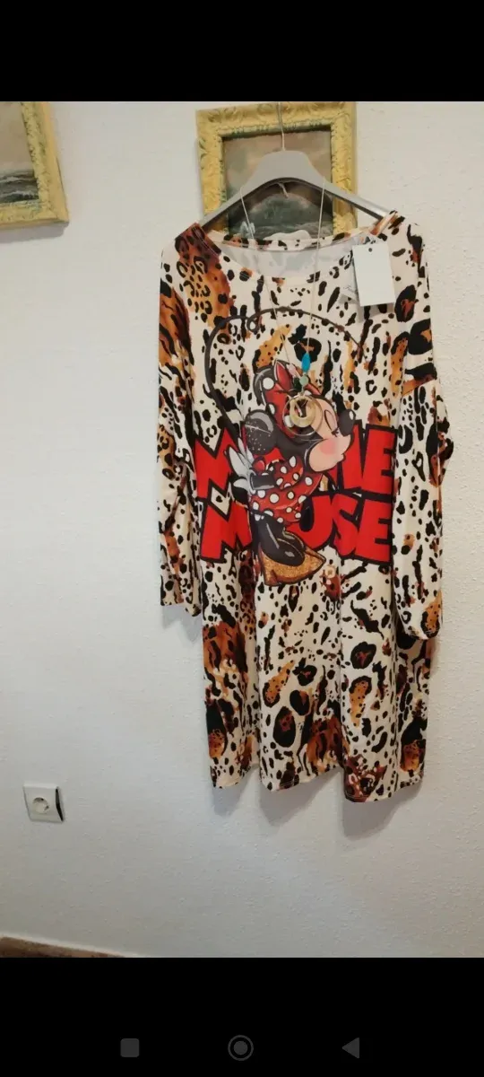 Vestido Minnie Mouse Talla XXXL Animal Print