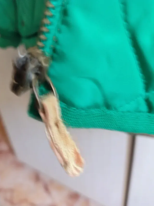 Chaquetón niño verde y marrón